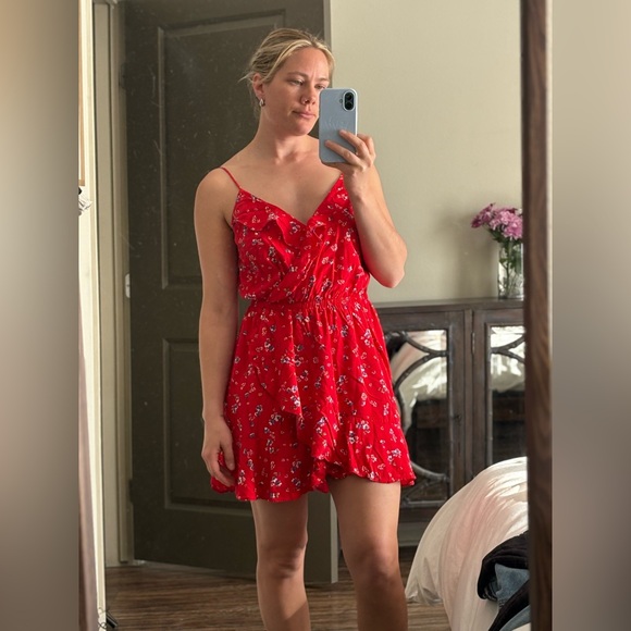 Red Floral Ruffle Sundress - Women - Picture 4 of 7